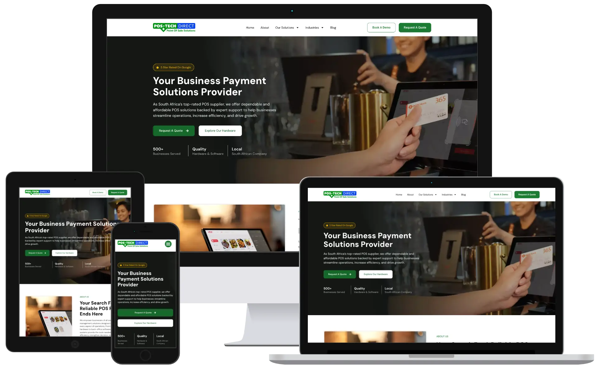 POS Tech Direct Website Mockup