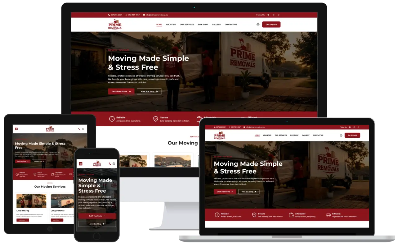 Prime Removals Website (1)