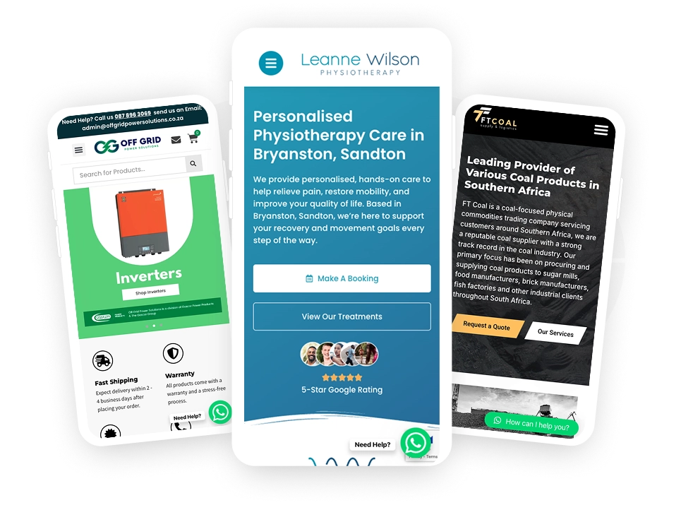 website redesign services south africa