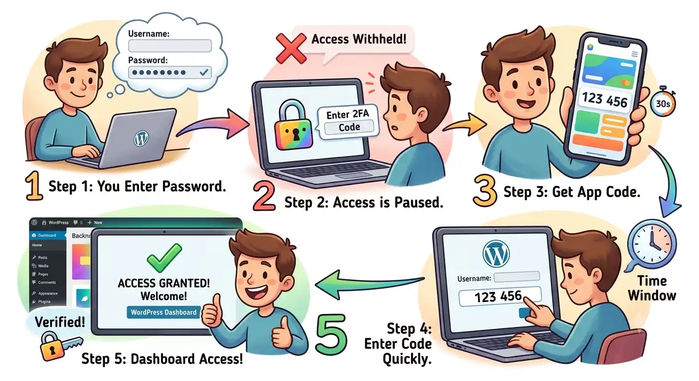 how does two-factor authentication work